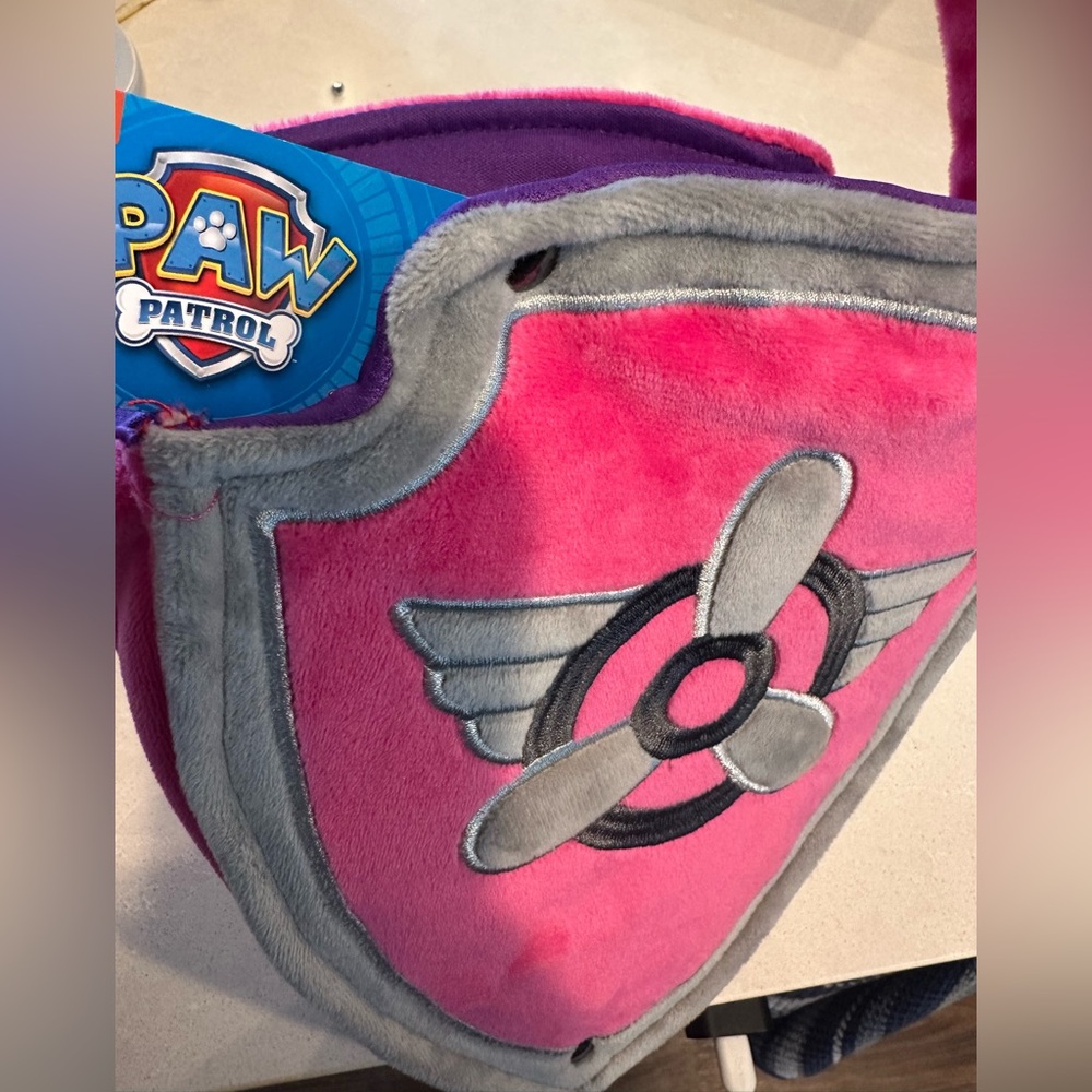 Paw Patrol Pink Plush Kids Bag Skye NWT